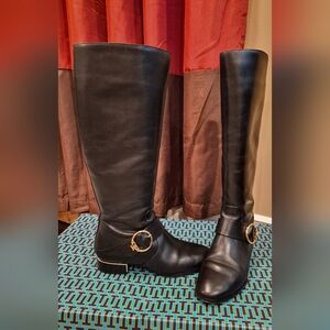 Tory Burch Black Tall Boots 8.5